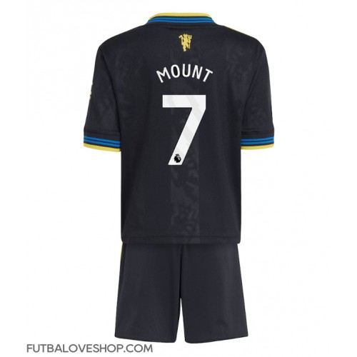 Dres Manchester United Mason Mount #7 Tretina pre deti 2025-26 Krátky Rukáv (+ trenírky)